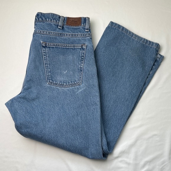 L.L. Bean Other - LL Bean Mens Jeans Standard Fit Blue Denim 100% Cotton Size 35x29 Classic Staple